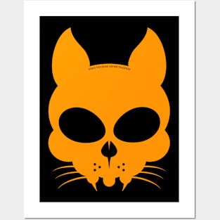 Halloween pet, cat Posters and Art